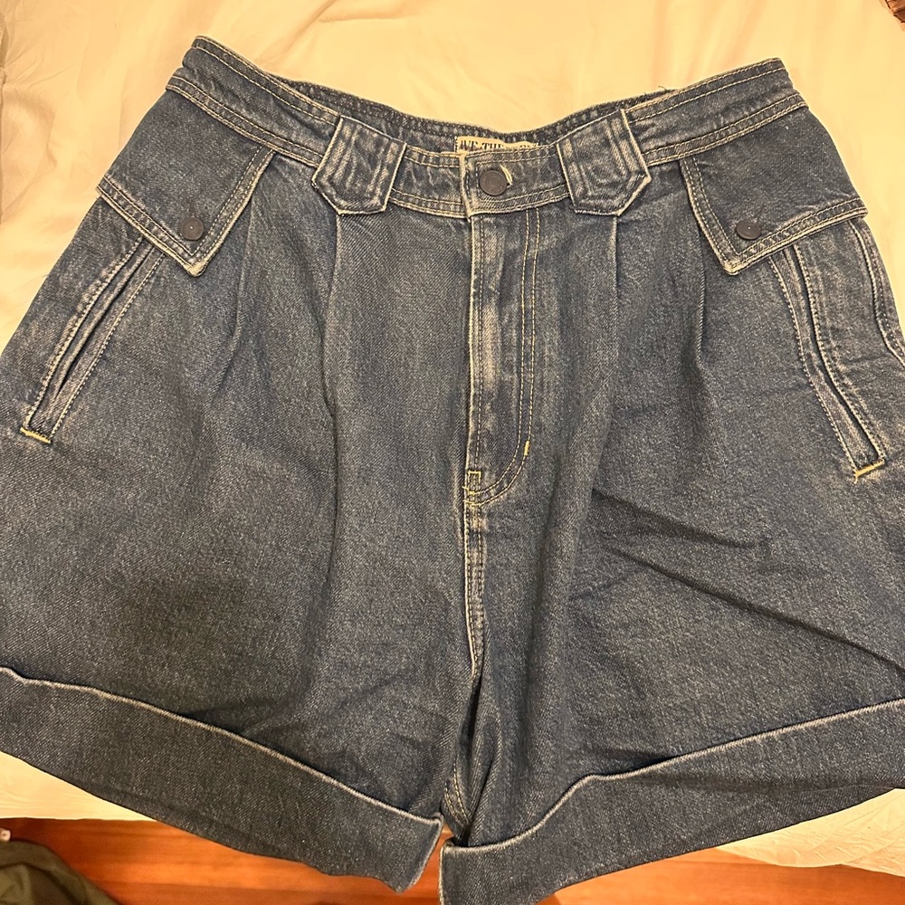 We The Free Blue Jean Shorts
